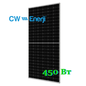 Солнечная батарея CWT450-108TNB10 G2G, CW Enerji 450 Вт, моно, два стекла, двухсторонняя